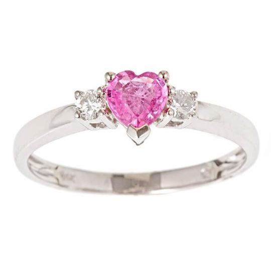 14k Gold Ceylon Pink Sapphire and 1/10ct TDW Diamond Ring (G-H, I1-I2) By Anika and August  3