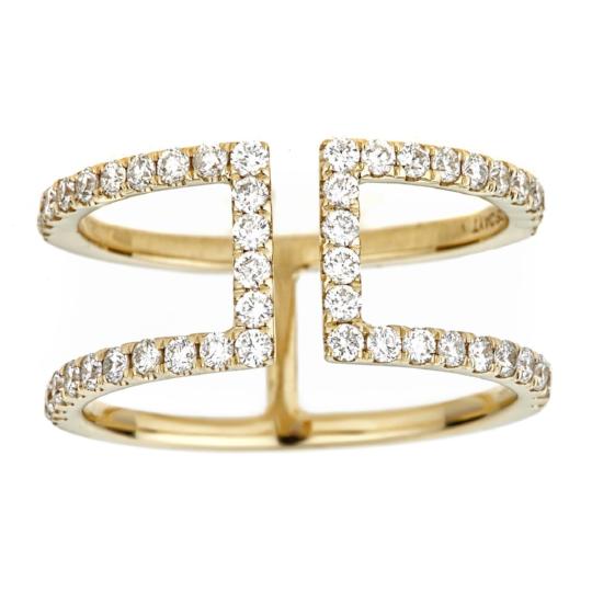 10k Yellow Gold 0.62 ct TDW Diamond Ring By Anika and August 1