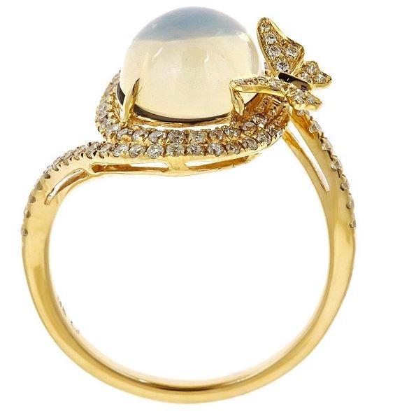 14k Yellow Gold Ethiopian Opal 2/5ct TDW Diamond Ring (G-H, I1-I2)  by Anika and August 3