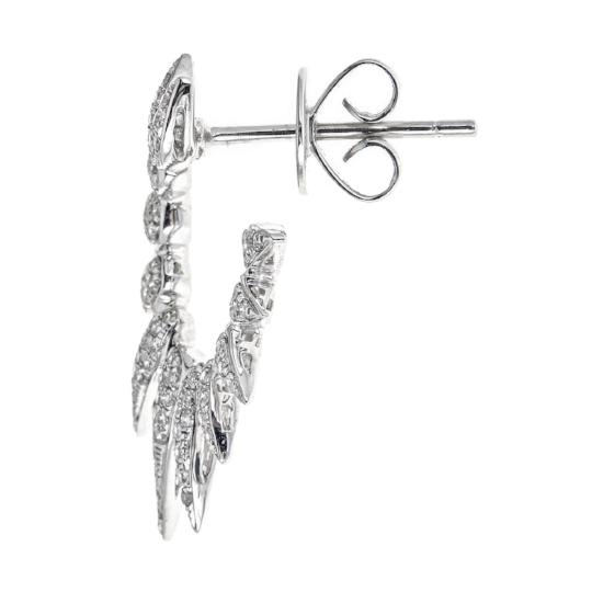 18K White Gold Diamond Earrings by Anika and August 2