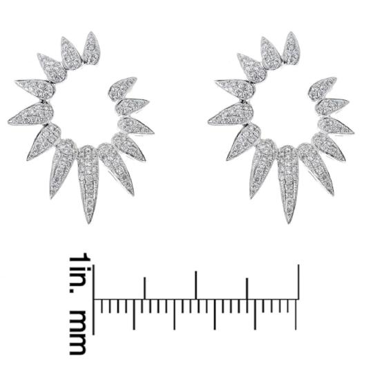 18K White Gold Diamond Earrings by Anika and August 4