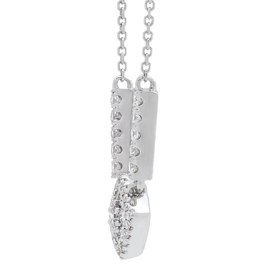 10K White Gold Diamond Necklace by Anika And August 2