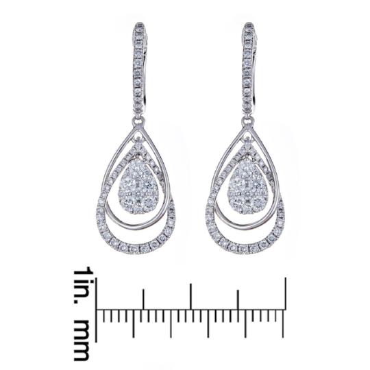 18K White Gold Diamond Earring by Anika and August 4
